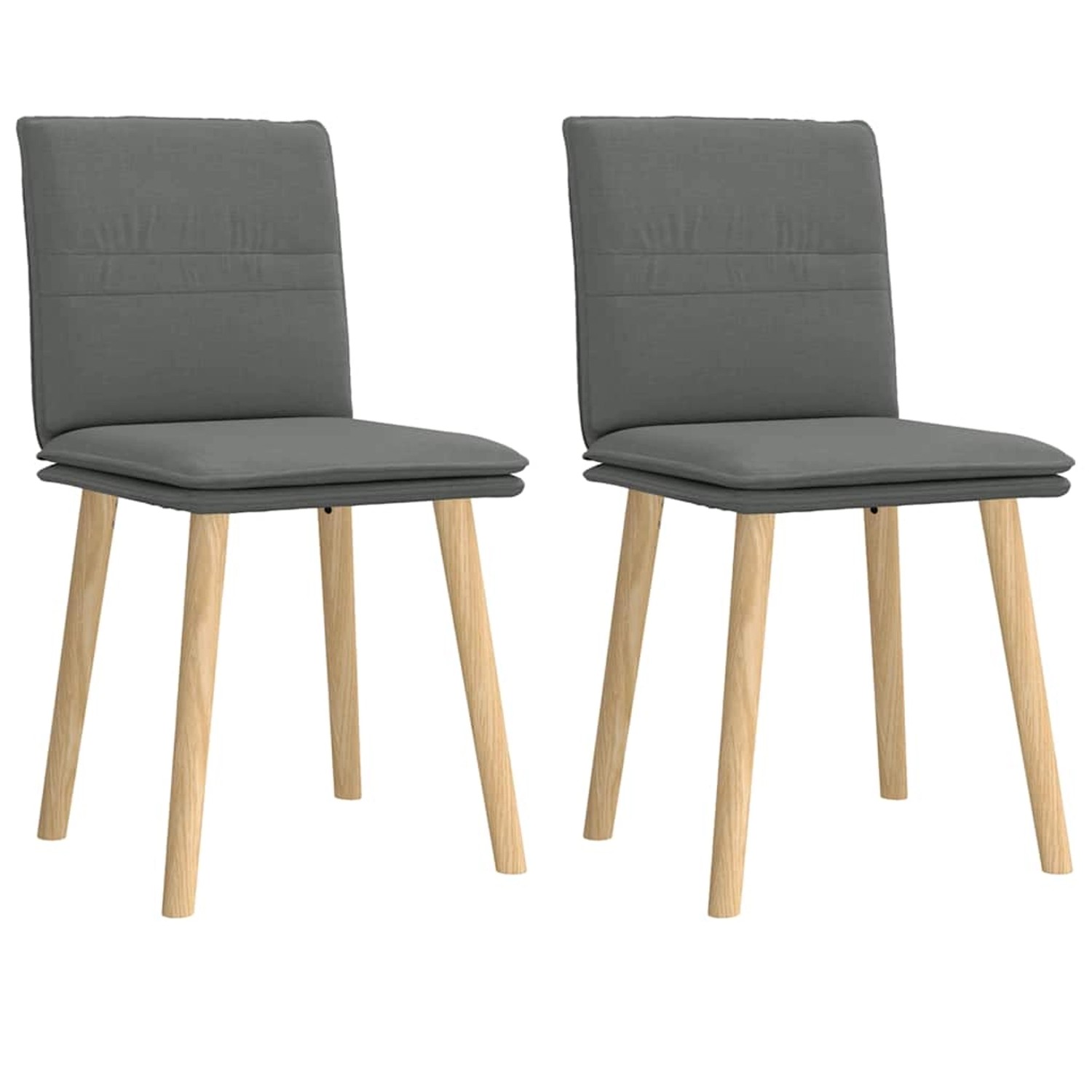 vidaXL Esszimmerstühle 2 Stk Dunkelgrau Stoff 4101256 günstig online kaufen