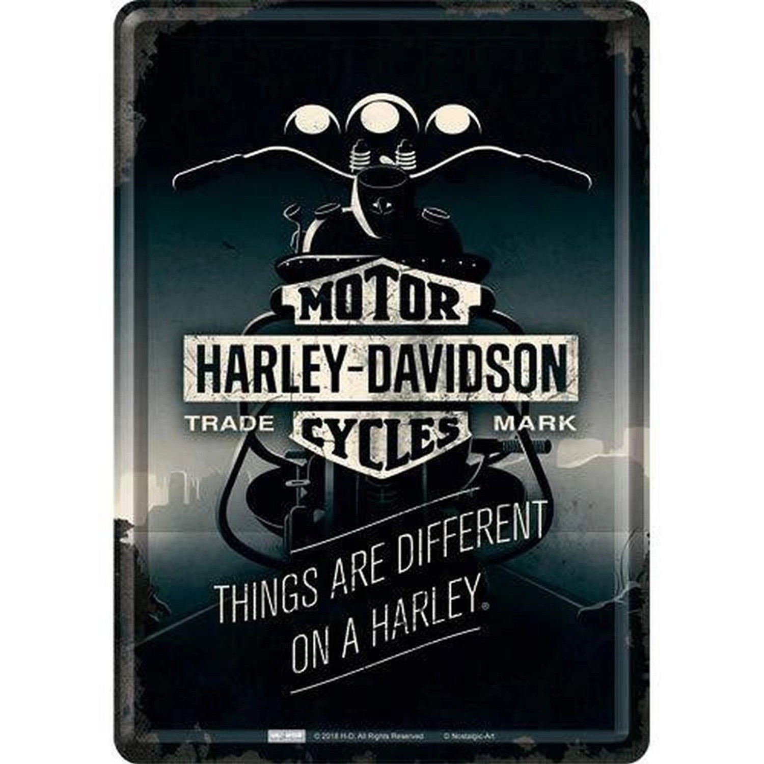 Nostalgic-Art Blechpostkarte - Harley-Davidson - Things Are Different günstig online kaufen