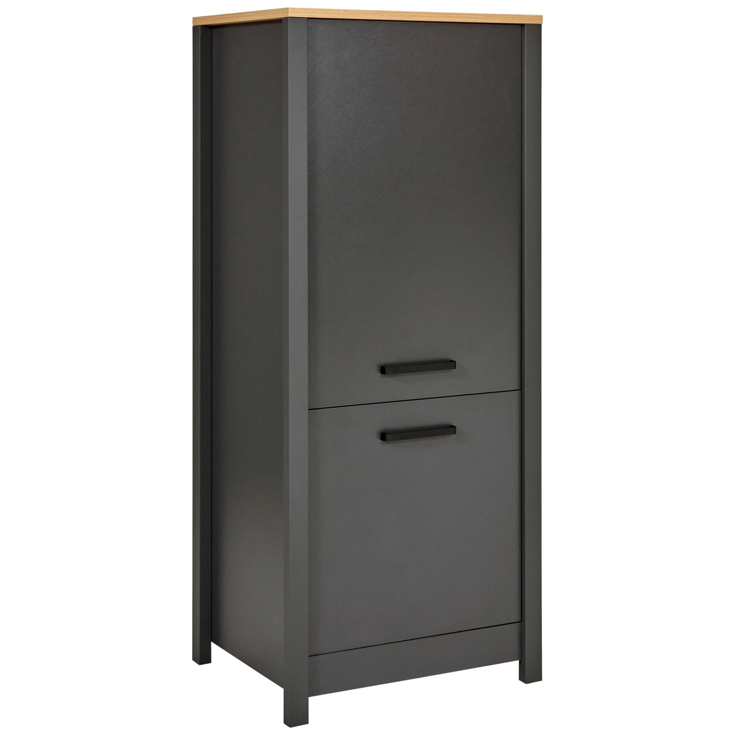 OBI Geräteschrank Veneto Anthrazit Artisan Eiche Nachbildung 70 x 60 x 167 cm