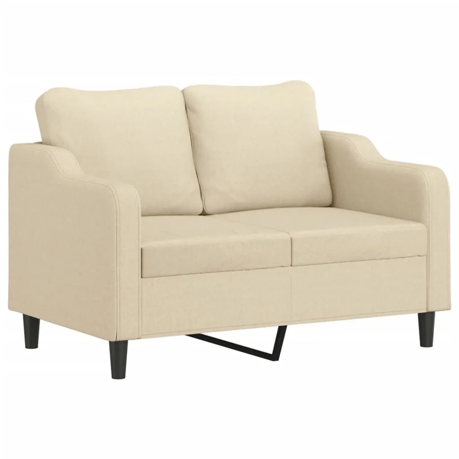 vidaXL 2-Sitzer-Sofa Creme 120 cm Stoff 359353 günstig online kaufen