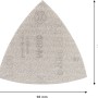 Bosch Expert M480 Netzschleifblatt, 93x93mm, K100, 5 Stück, für Deltaschleifer.