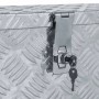 DELUKE Aluminiumbox Mit Deckel Abschließbar Alubox Deichselbox Alu Anhängerbox Werkzeugkiste Transportbox Metallkiste 61,5x26,5x30cm Silber_6