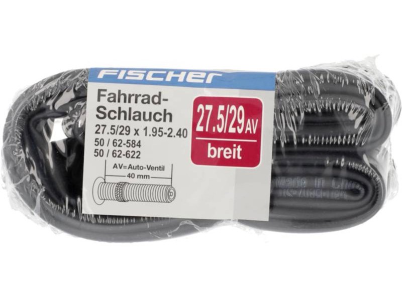 Fischer Fahrradschlauch Breit Autoventil 69,85 cm/73,66 cm (27,5\