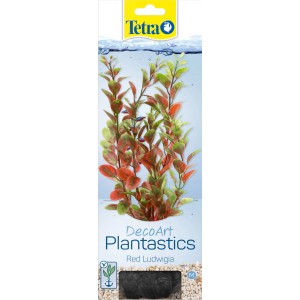 Tetra Kunstpflanze DecoArt Plant M Red Ludwigia für Aquarien, rot-grüne Wasserpflanzen Nachbildung.
