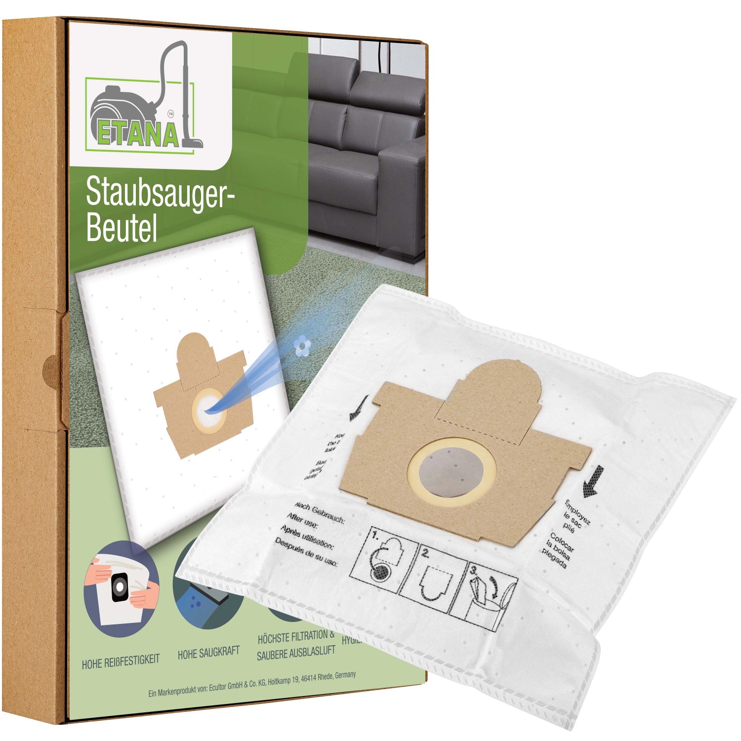 Etana 15x Staubsaugerbeutel Kompatibel Mit Moulinex CER 4 Menea günstig online kaufen