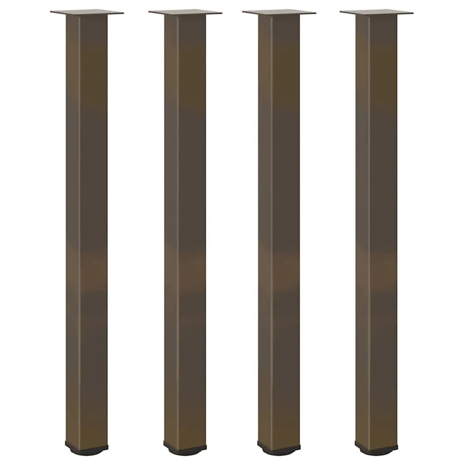 vidaXL Bartischbeine 4 Stk Naturstahl 110-112 cm Stahl 4012483 günstig online kaufen