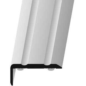 Schwarzes, selbstklebendes Winkelprofil (24,5x15x1000mm) für Laminat & Parkett.