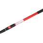 LUX Teleskopstab Fiberglas, rot, ausziehbar von 1,15 m bis 2 m.