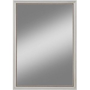 Rechteckiger Rahmenspiegel Montana in Silber (50x70 cm) mit schlichtem, silberfarbenem Rahmen.