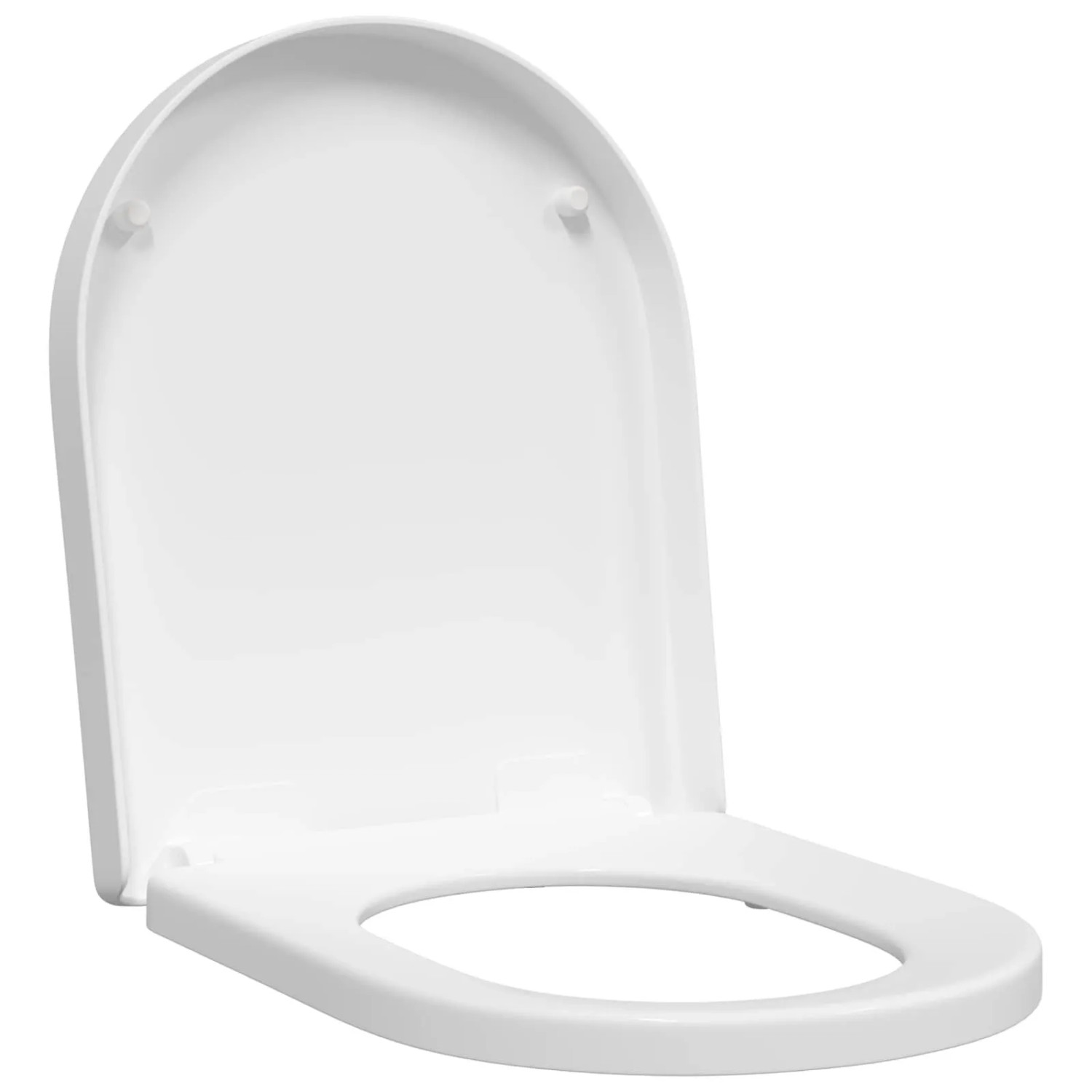 vidaXL Toilettensitz Verstellbar Weiß 48 x 36,5 x 4,5 cm Polypropylen 42015815