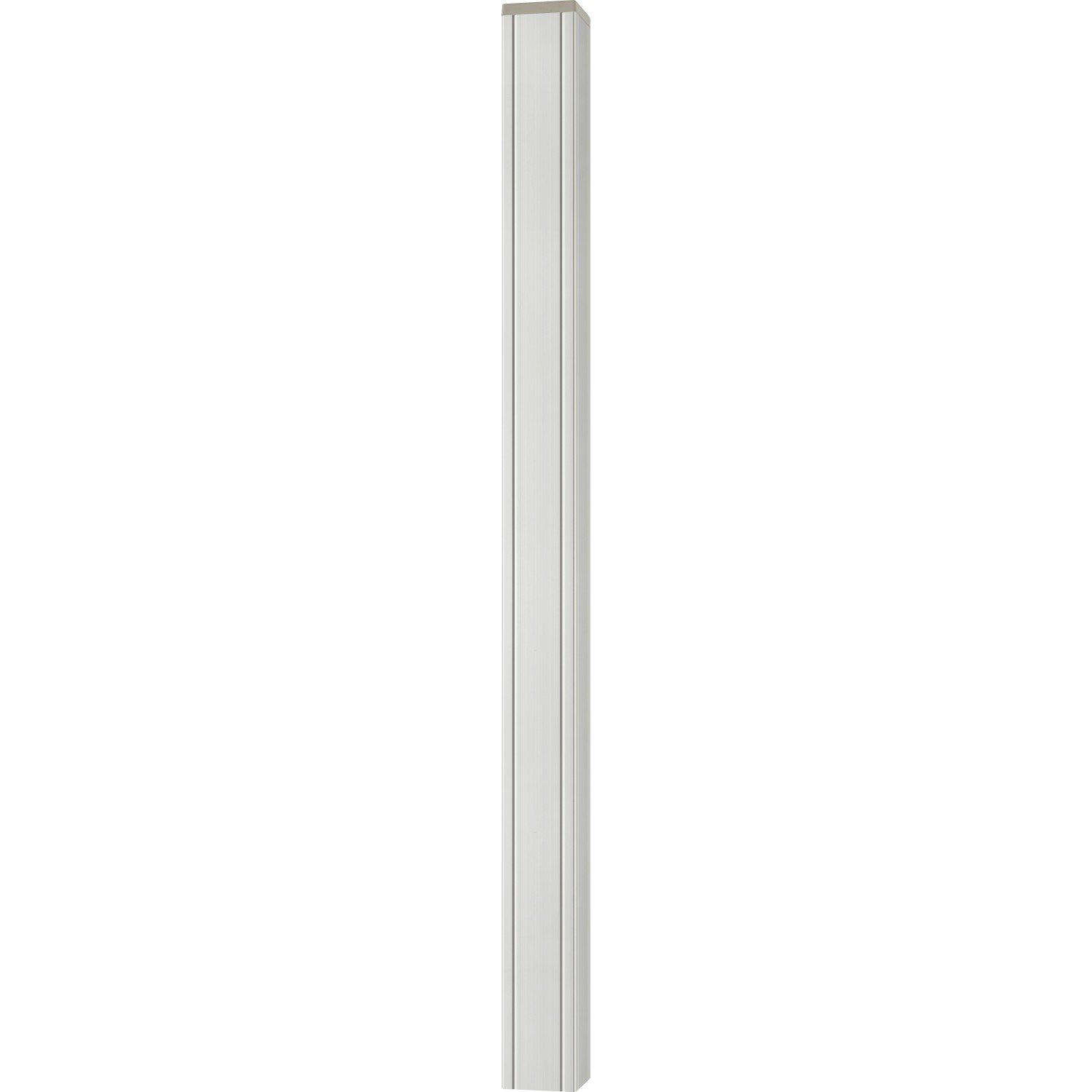 Aluminium-Pfosten mit Kappe 95 cm x 7 cm x 7 cm