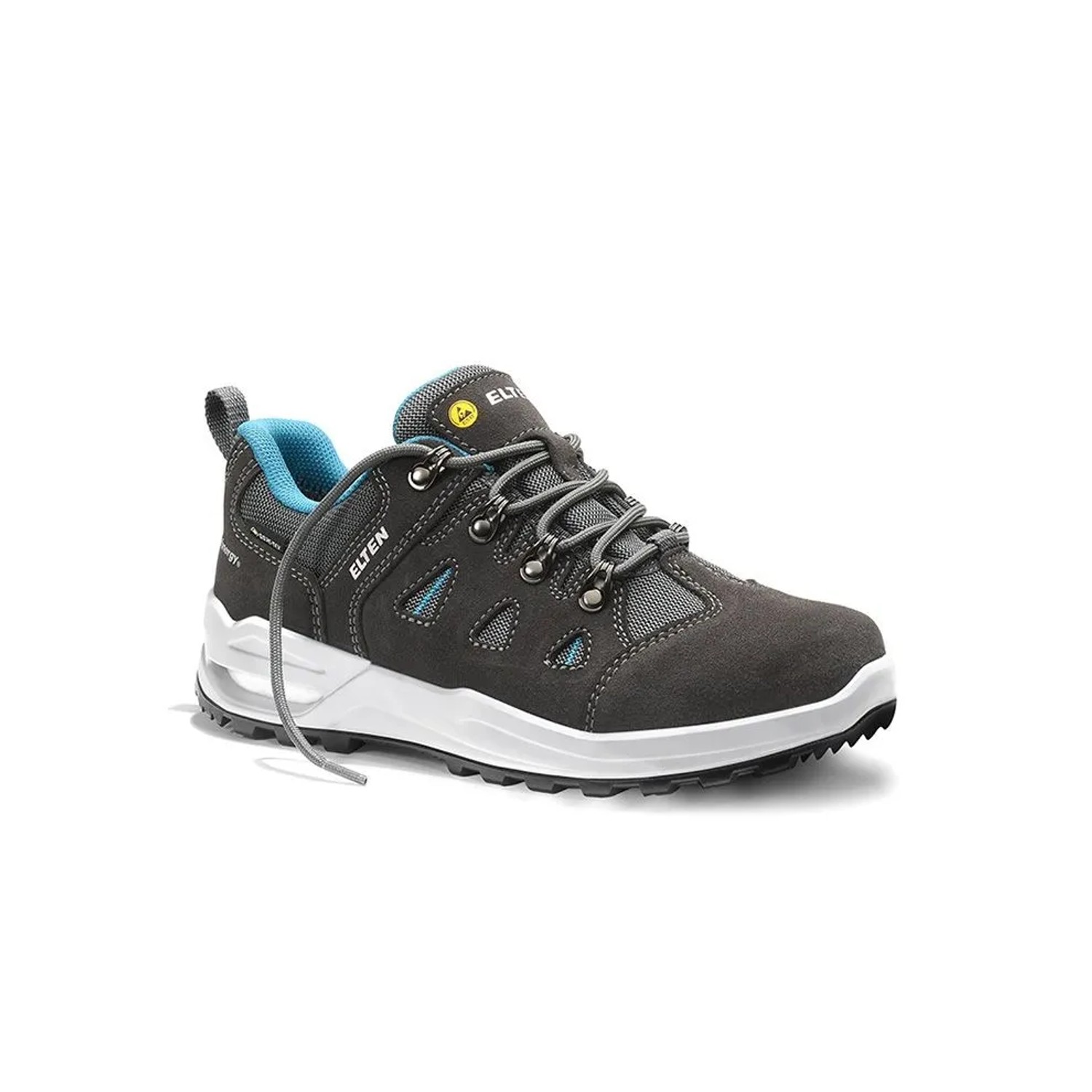 ELTEN Berufshalbschuh ENYA XXF GTX GREY TURQUOISE Low ESD O2 WR Größe 35