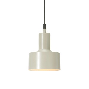 Beige PR Home Solo Pendelleuchte: Kleine Hängelampe im skandinavischen Design mit Textilkabel.