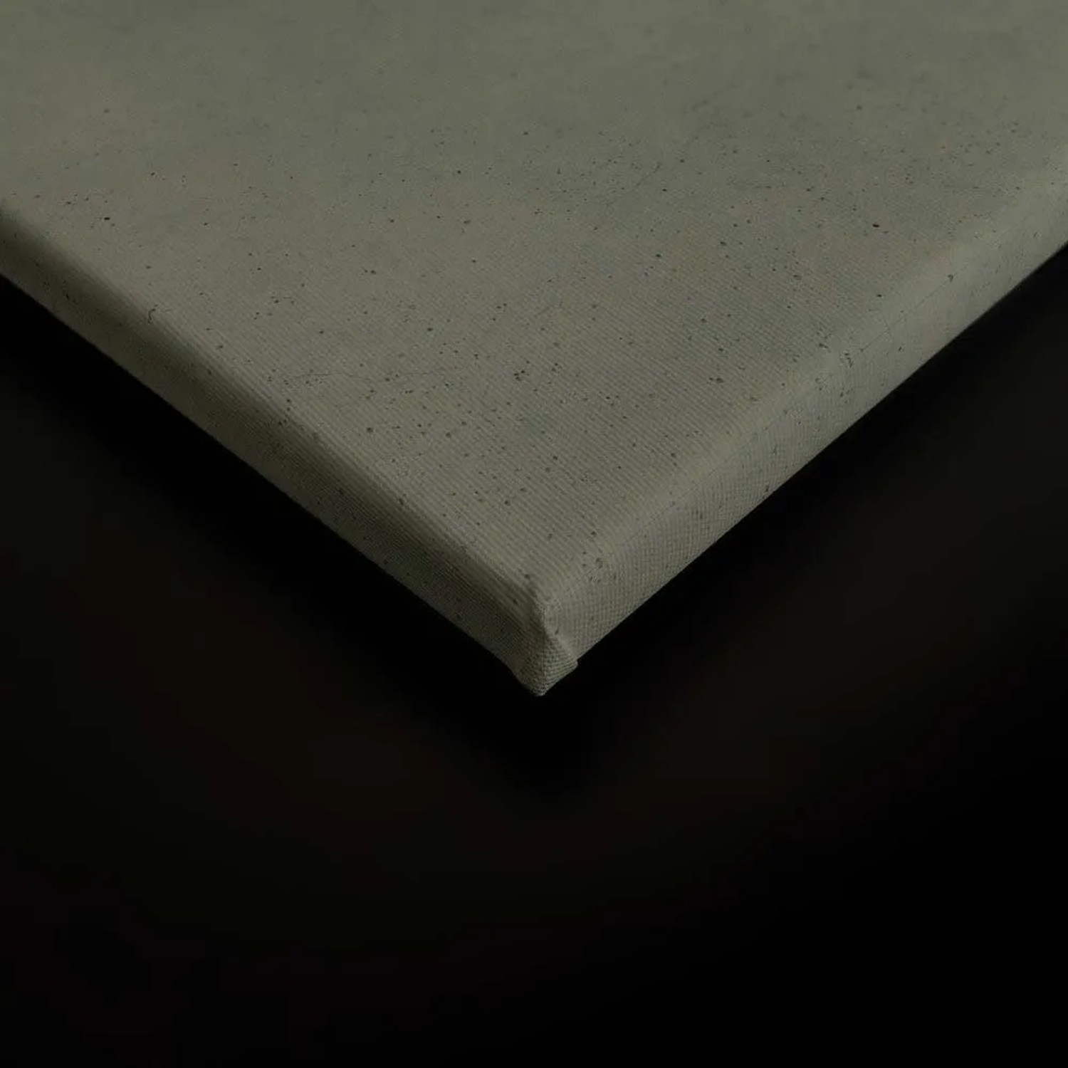 Detailaufnahme einer Leinwand in Betonoptik mit Pusteblumen-Motiv, ideal als Wandbild für Wohnräume.