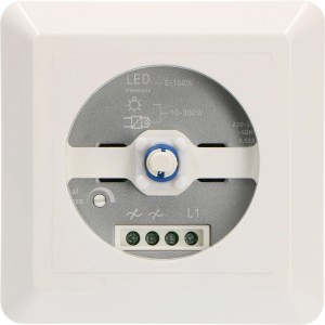 Weißer LED`s light Drehschalter Abdeckung für Abdeckrahmen, 1 Stück.