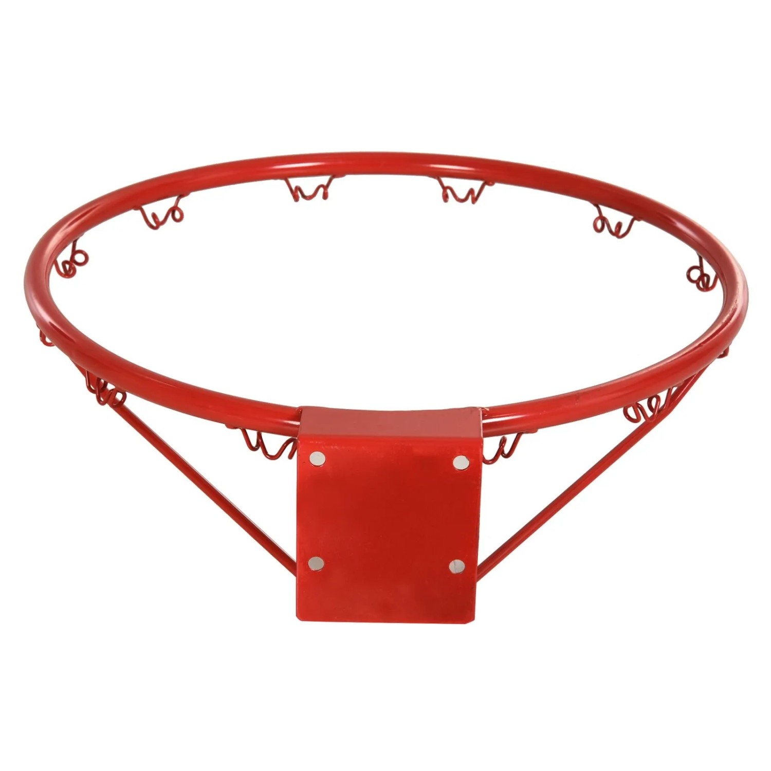 Roter HOMCOM Basketballkorb aus Metall mit Wandhalterung. Ideal für Indoor & Outdoor Spielspaß.