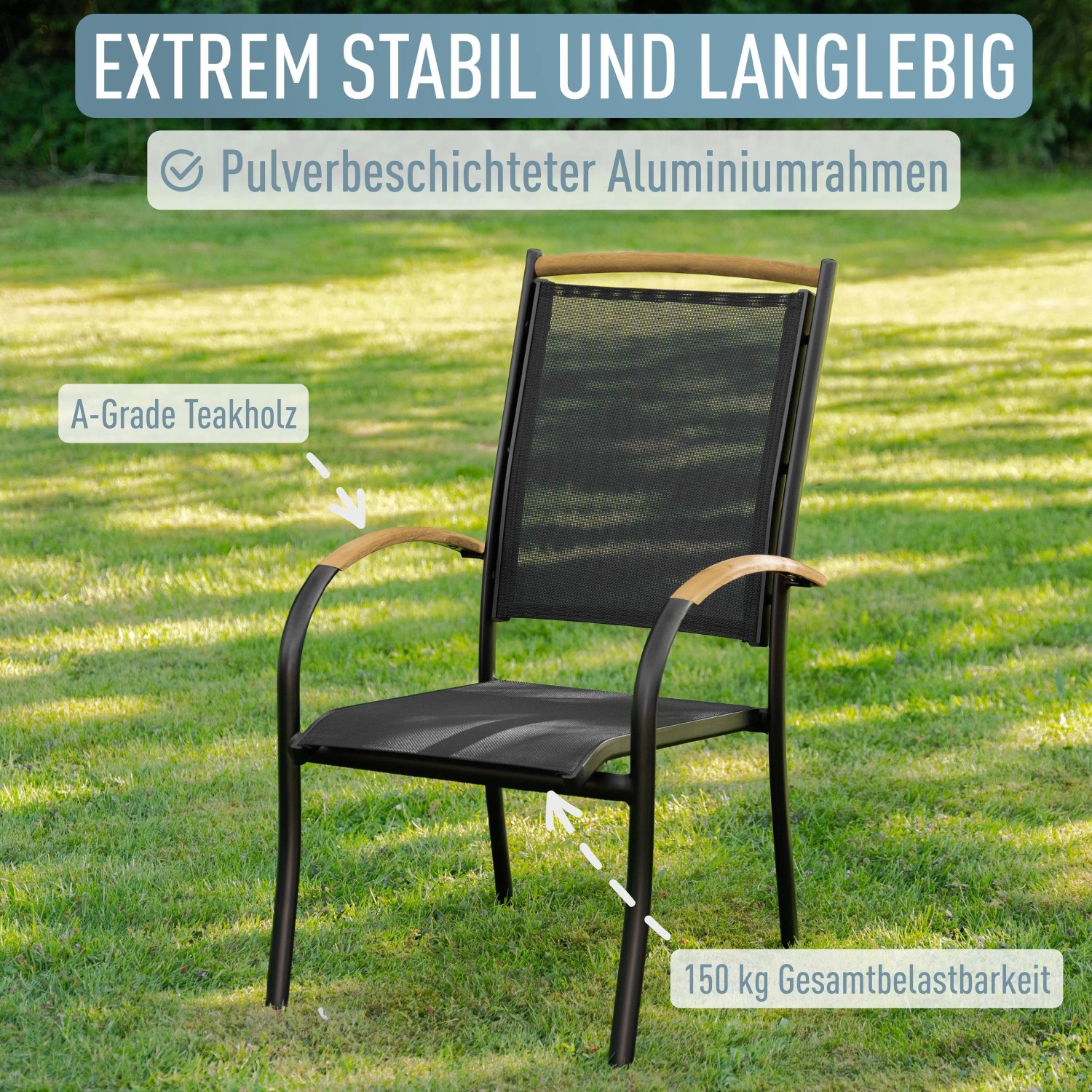 Gartenstuhl 150 Kg Belastbar