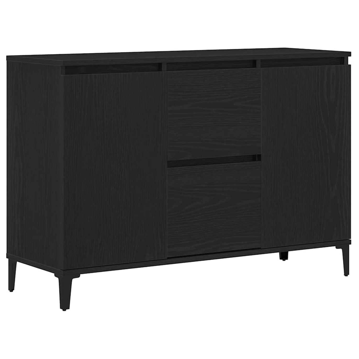 vidaXL Sideboard mit Schubladen Schwarz 104 x 35 x 70 cm Holzwerkstoff 8625 günstig online kaufen