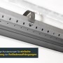 Schellenberg Rollladenwelle Maxi, 60x1000mm, aus verzinktem Stahl mit Aufhängung.