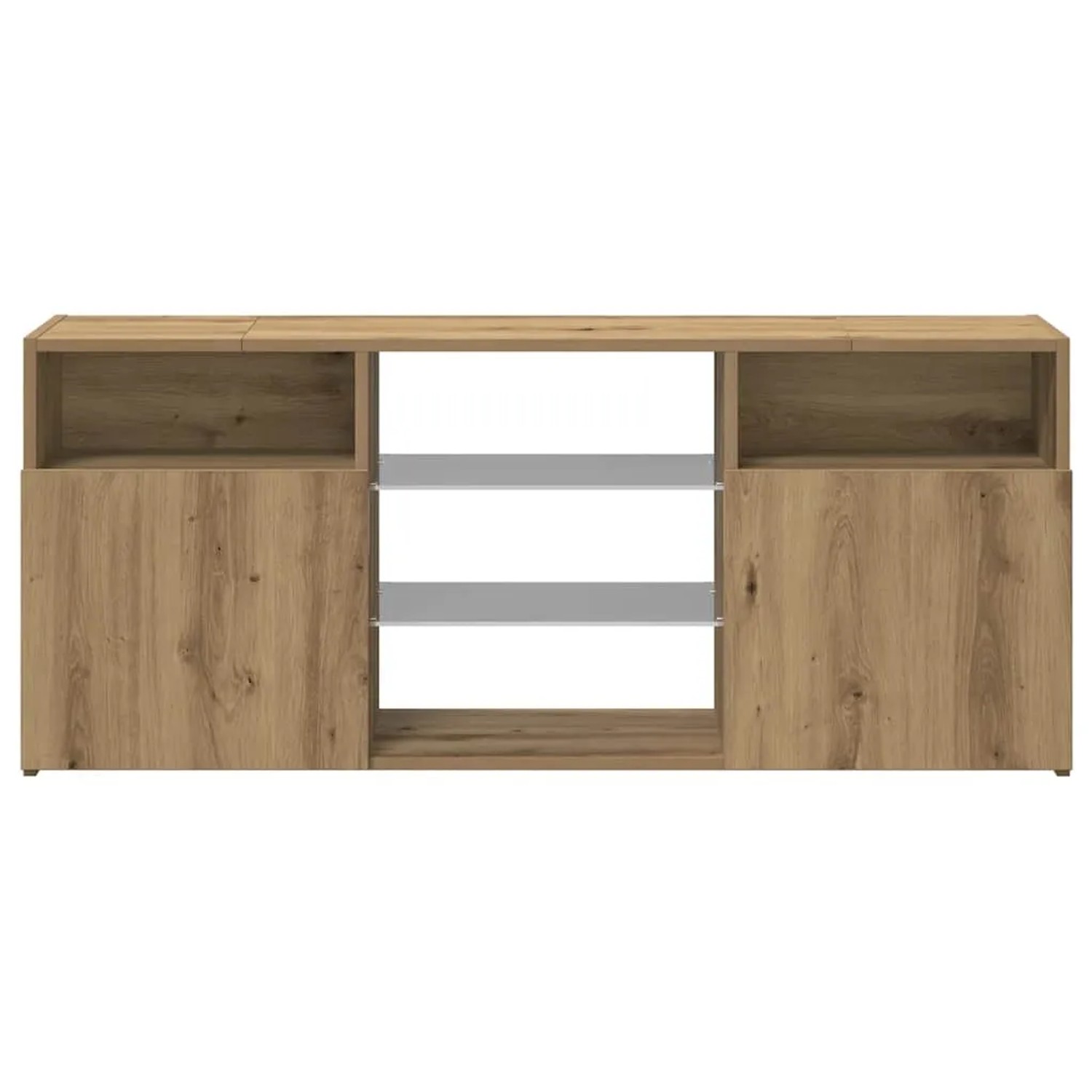vidaXL TV-Schrank mit LED-Leuchten Artisan-Eiche 120x30x50 cm 856352_7