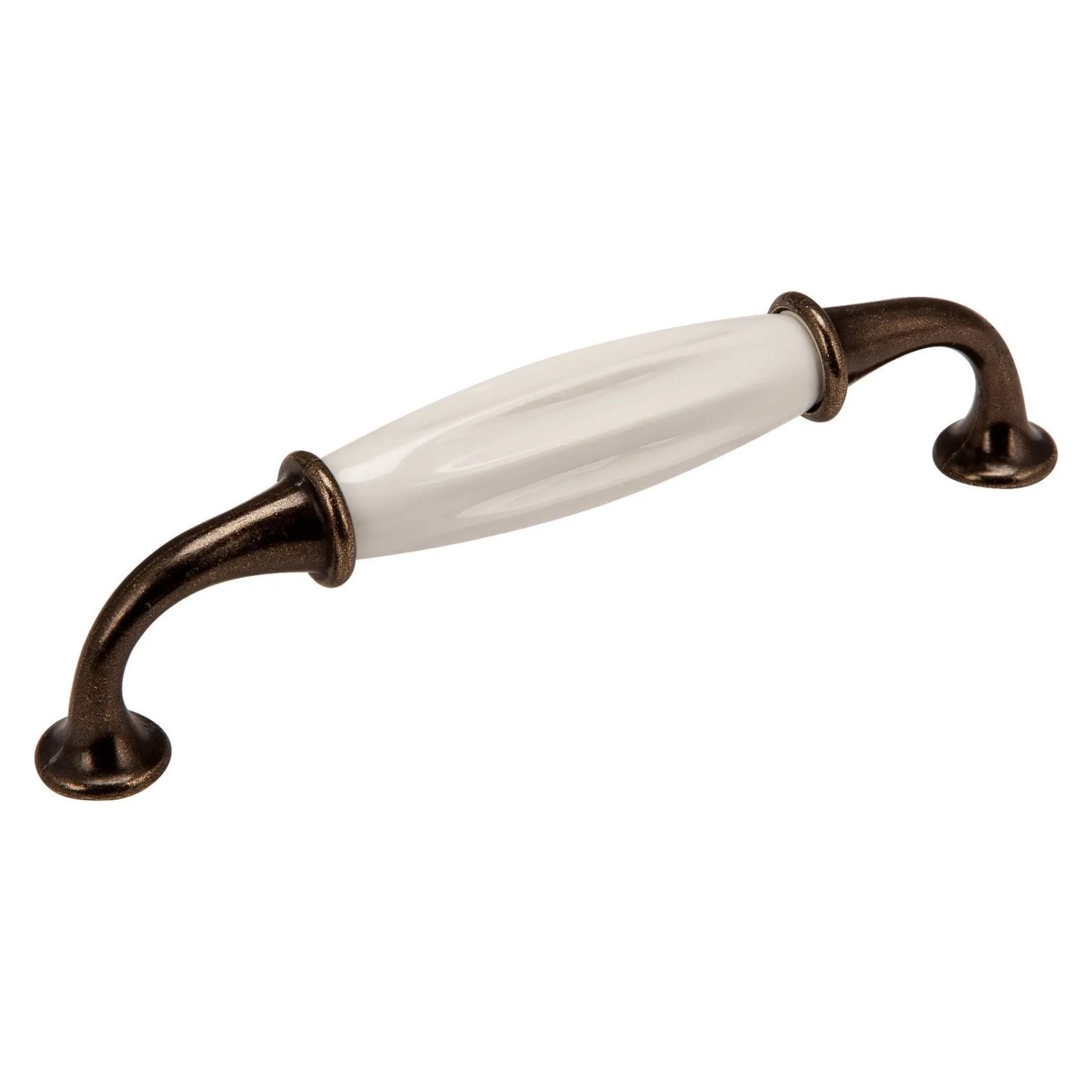 SOTECH Porzellangriff META BA 128 mm Bronzeoptik Weiß