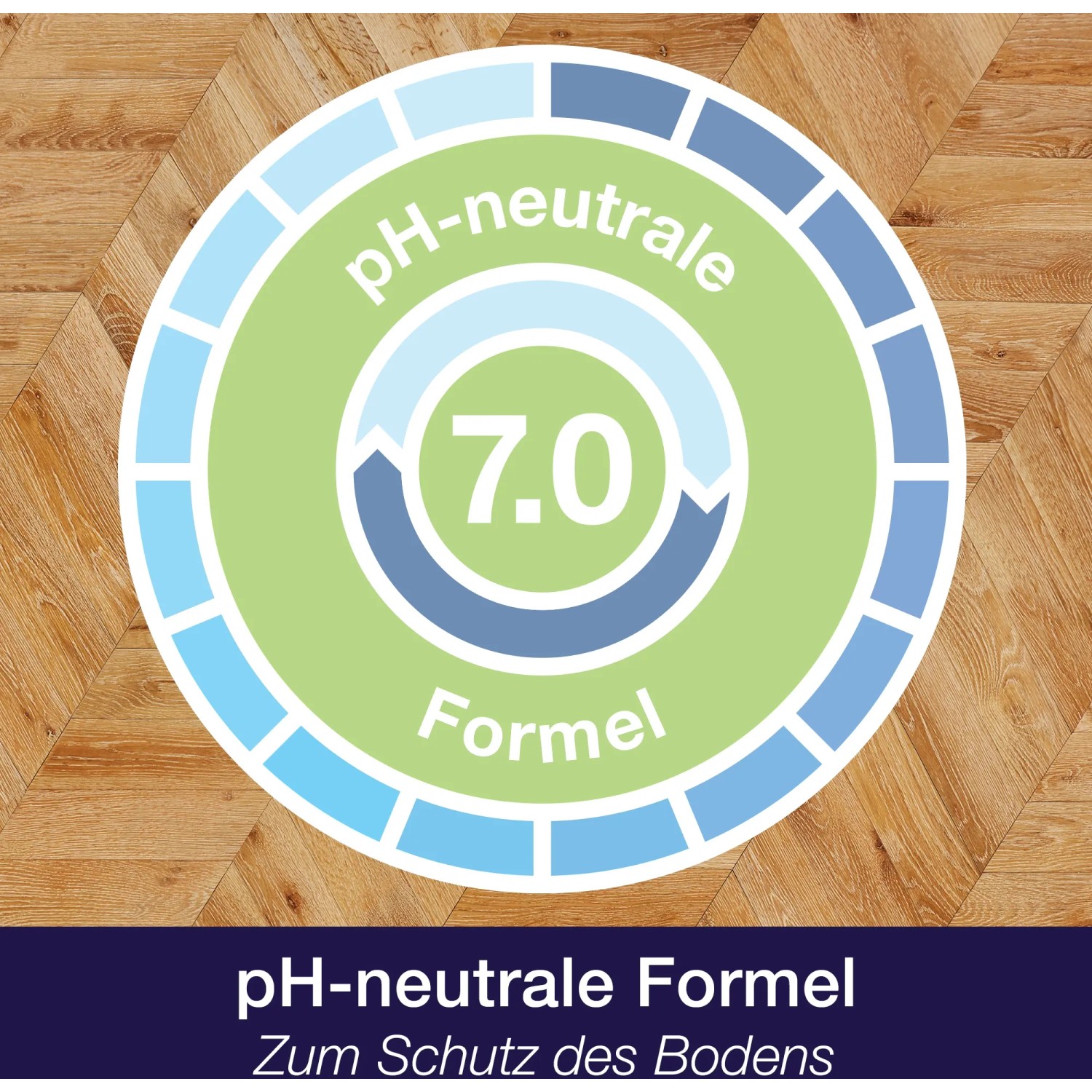 pH-neutrale Formel des Bona Parkettreinigers für lackierte und gewachste Böden.