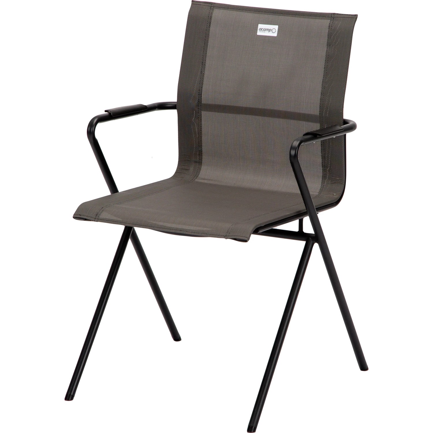 Acamp Alpha Stapelsessel im Anthrazit-Design, Teil des Gartenmöbel-Sets.