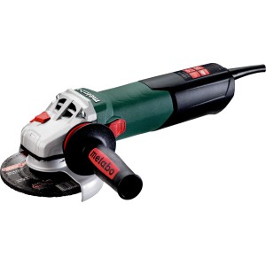 Metabo Winkelschleifer WE 15-125 Quick mit 1500 W, mit montierter Scheibe und Zusatzhandgriff.
