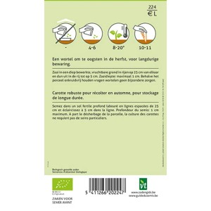 Karotte 'Flakkee 2' Bio Saatgut ca. 3 g Ertragreich