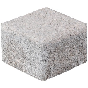 HL Drainpflaster Füllstein, 7,4x7,4x4,9 cm, weiß. Pflasterstein für Rasengitter.