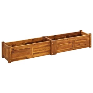 vidaXL Garten-Hochbeet Akazienholz 150x30x25 cm 42567