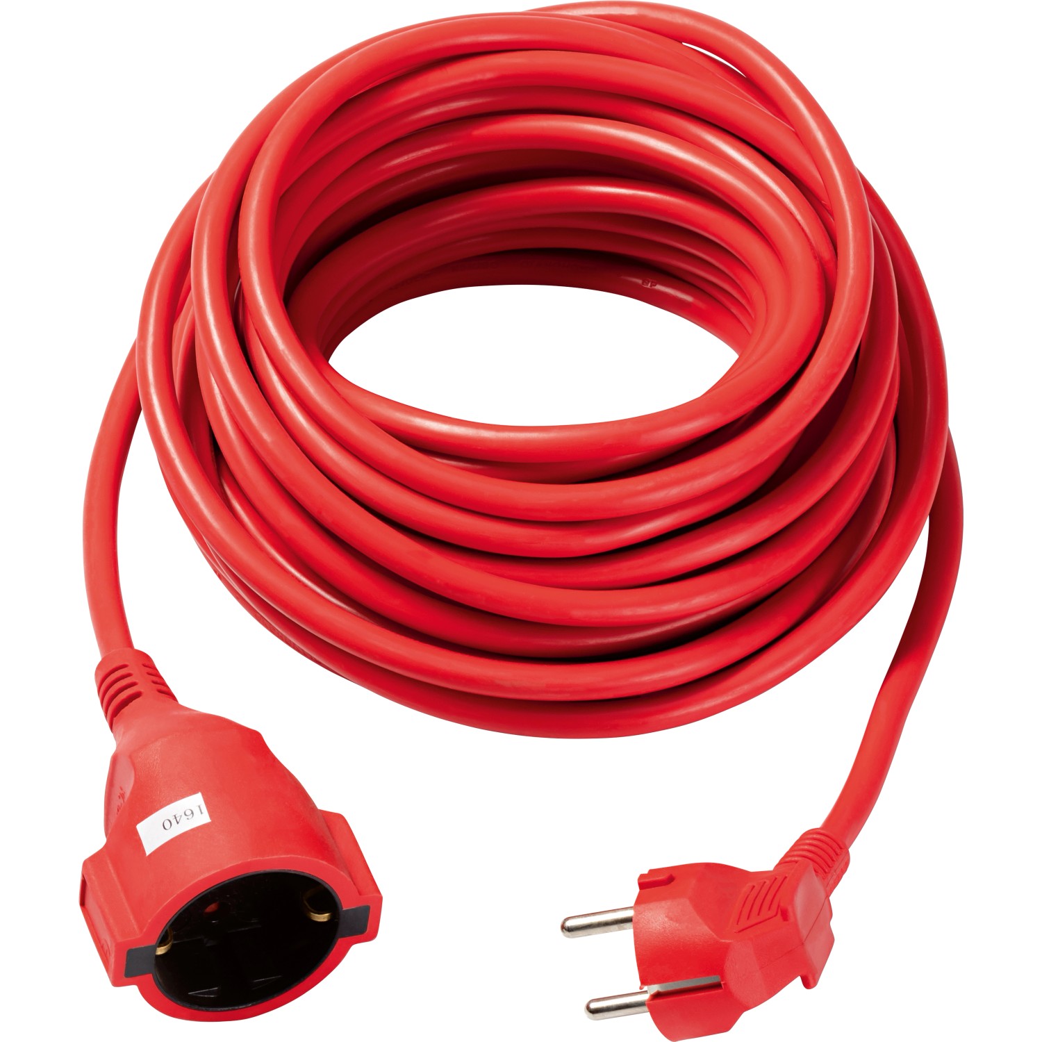 Verlängerungskabel 10 m Rot H05VV-F 3G 1,5