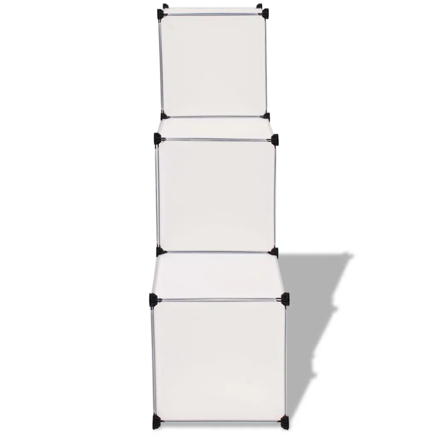 vidaXL Regalsystem Würfel-Regal mit 6 Fächern Weiß 244922_3