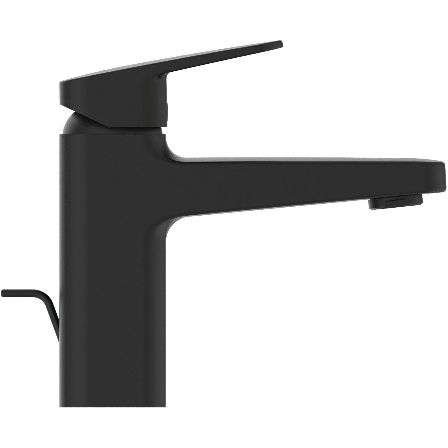 Ideal Standard Ceraplan Waschtischarmatur H90, Schwarz Matt, mit Ablaufgarnitur.