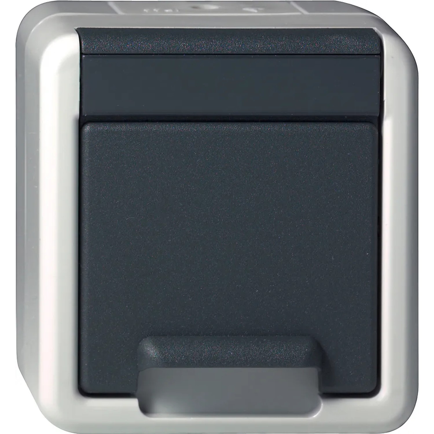 GIRA 444030 SCHUKO-Steckdose Klappdeckel WG AP IP44 Grau