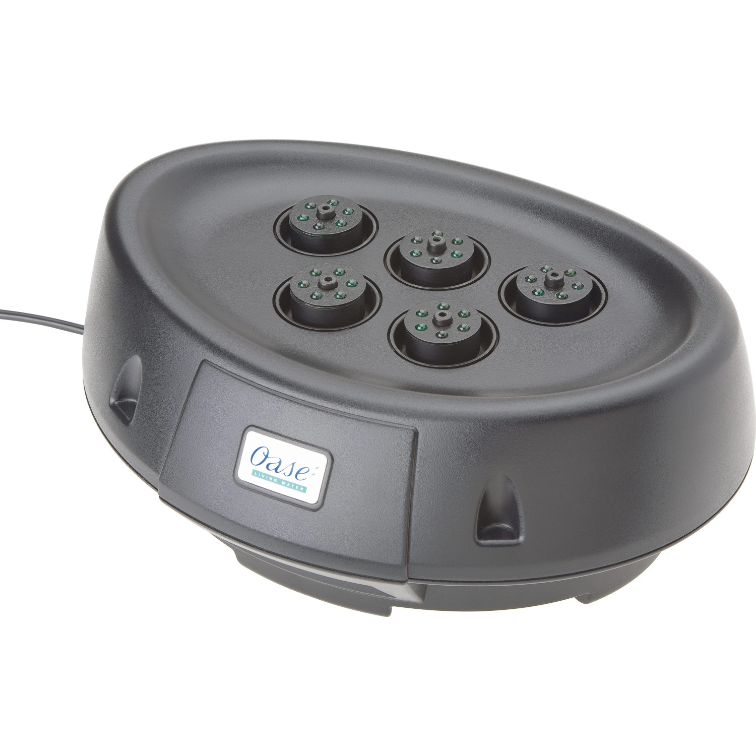 Oase Water Starlet Wasserspiel für den Teich, mit 5 Düsen und LED-Beleuchtung.
