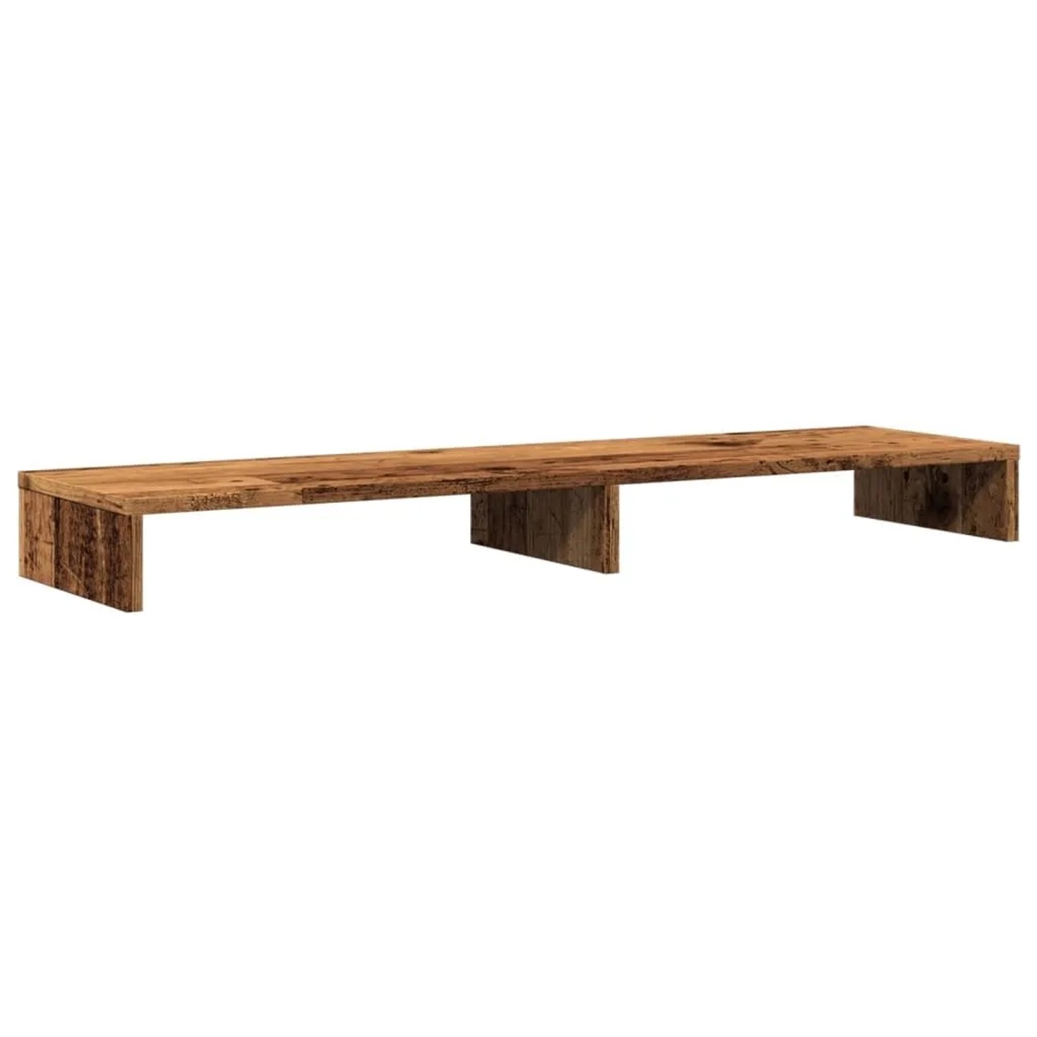 vidaXL Monitorständer Altholz-Optik 100x27x10 cm Holzwerkstoff 854659
