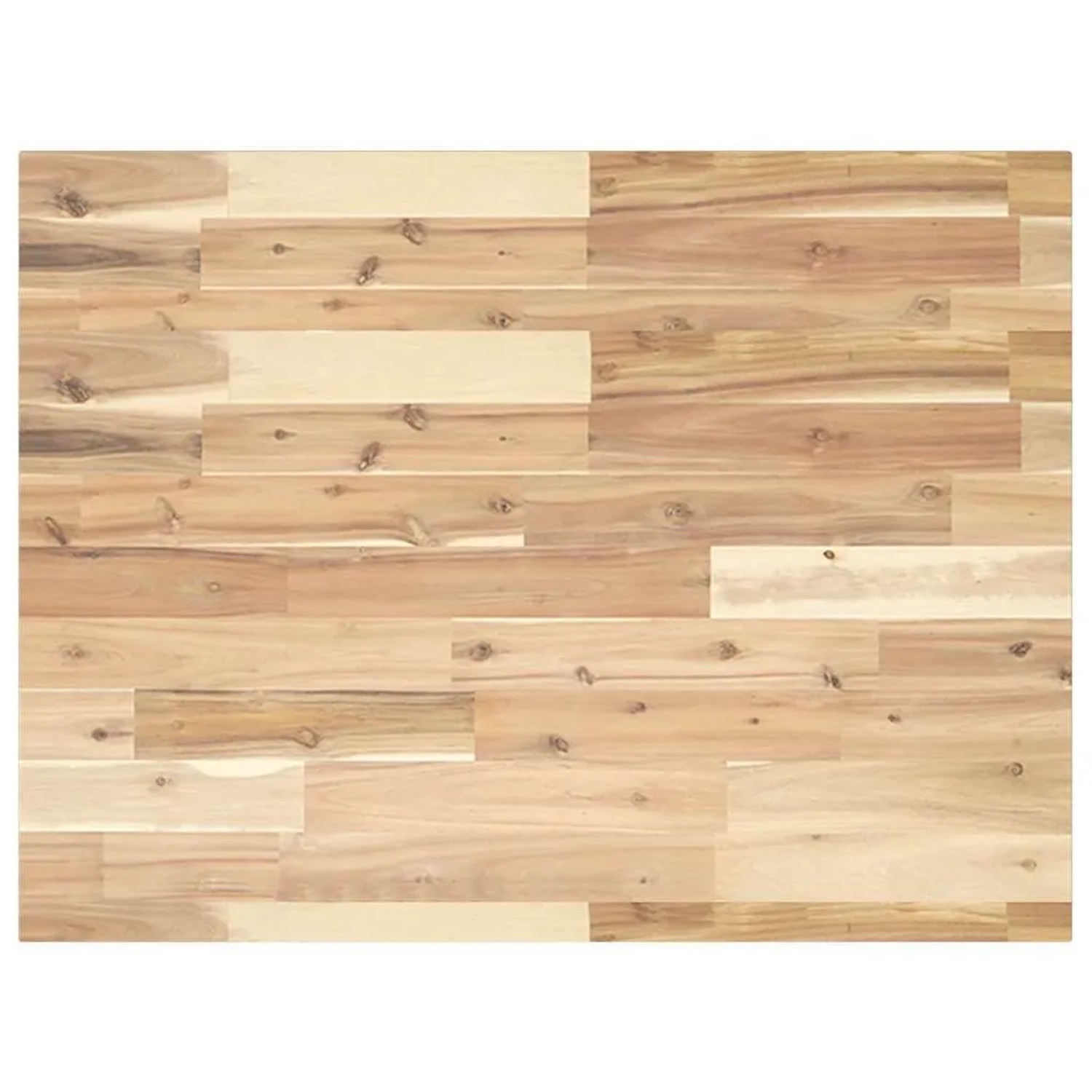 vidaXL Schreibtischplatte Unbehandelt 80x60x2 cm Massivholz Akazie 3279725