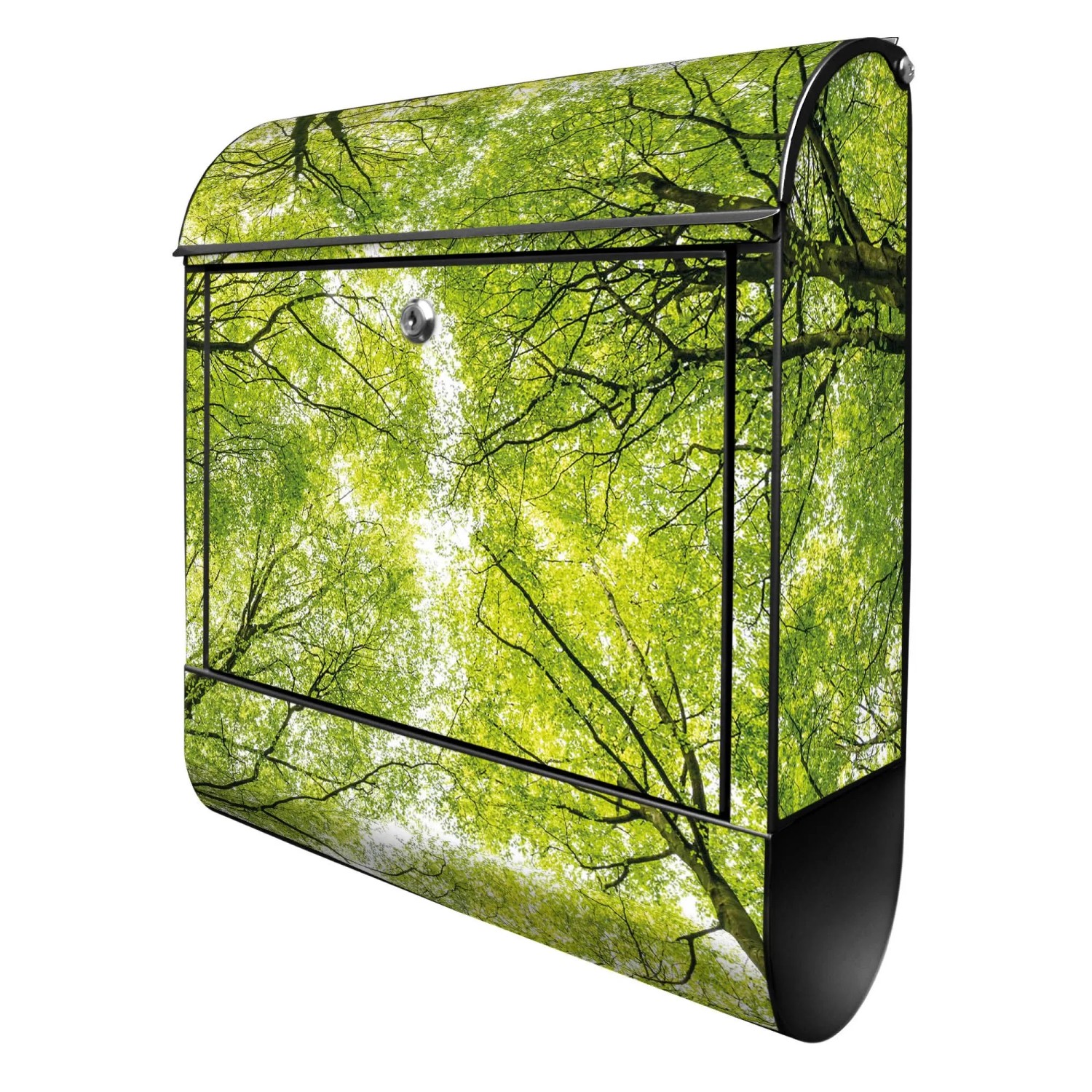 Banjado Design Briefkasten Schwarz Pulverbeschichtet 39x47x14cm 2 Schlüssel günstig online kaufen