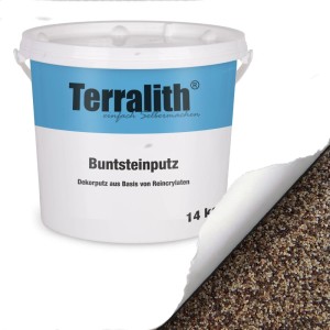 Terralith Buntsteinputz Mosaikputz 2mm 14 kg BSP61 Beige Braun
