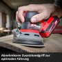 Einhell Akku-Exzenterschleifer TP-RS 18/32 Li BL-Solo beim Schleifen von Holz.