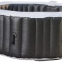 Home Deluxe Whirlpool Drop, Ø 185 cm, schwarz/weiß, aufblasbarer Outdoor-Whirlpool für bis zu 6 Personen.