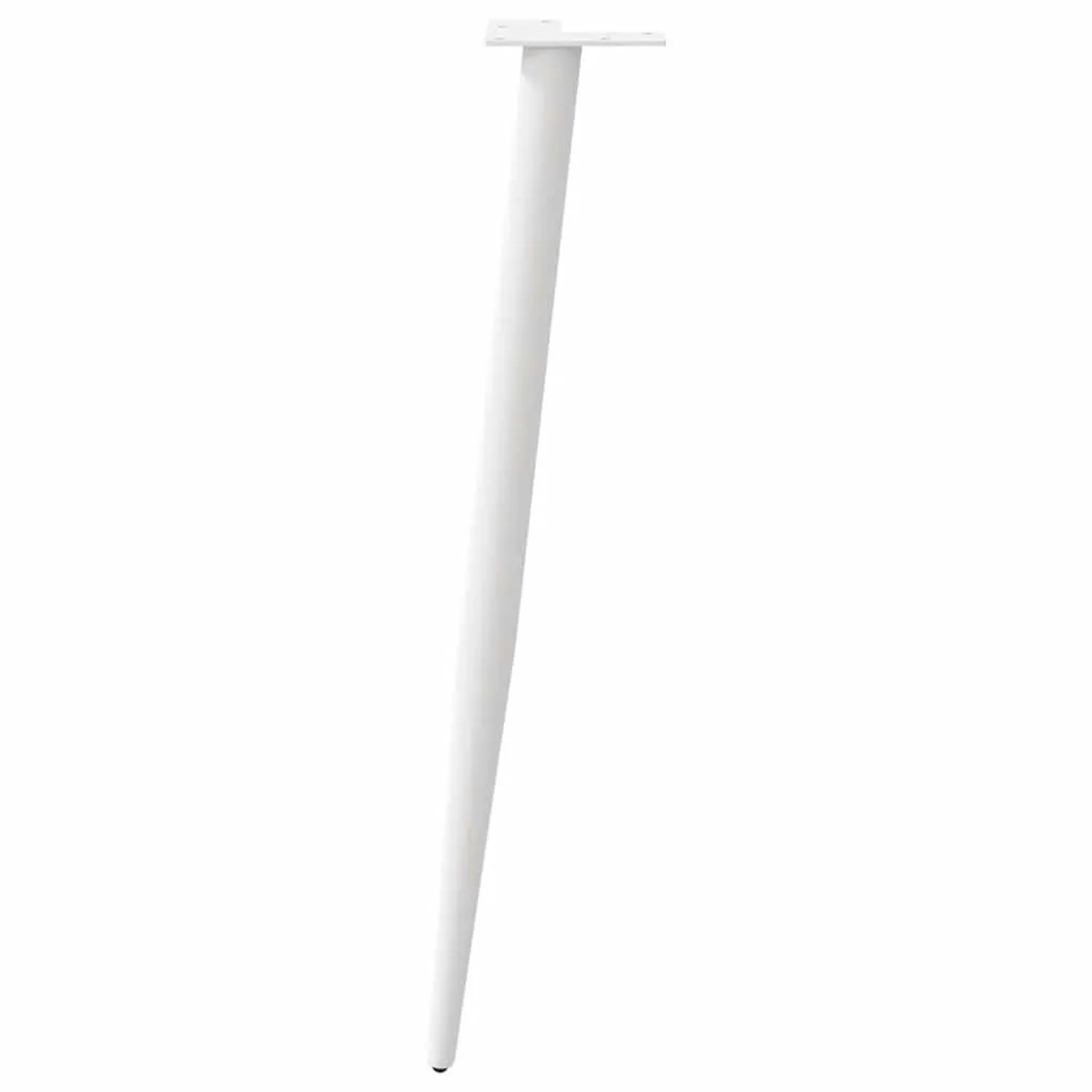 vidaXL Konsolentischbeine Konische Form 4 Stk Weiß 72-73 cm Stahl 4012517_5
