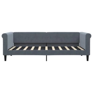 vidaXL Tagesbett Dunkelgrau 90x190 cm Samt 354258