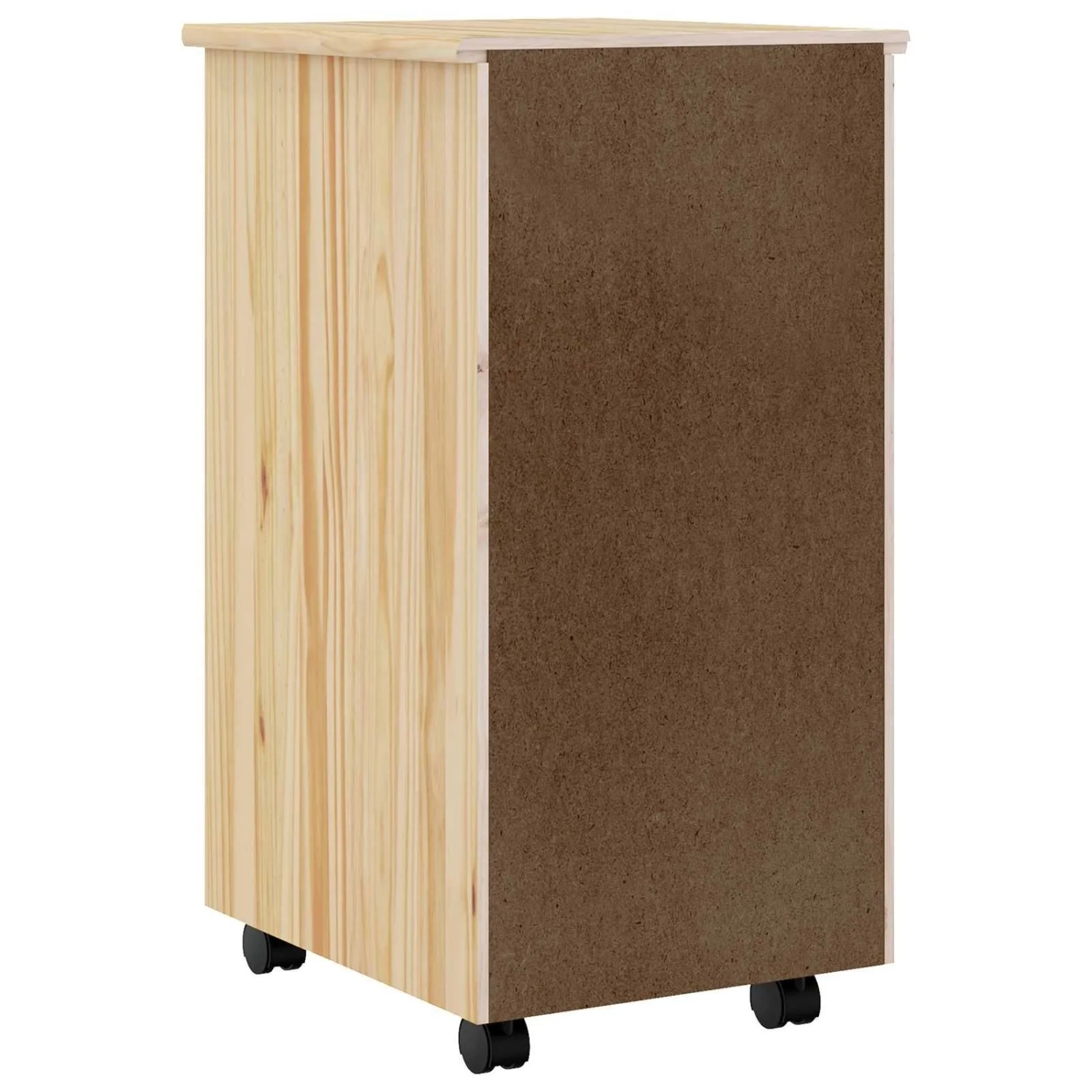 vidaXL Rollwagen mit Schreibtisch MOSS Klarlack 34 x 39 x 65,5 cm 42032405_7