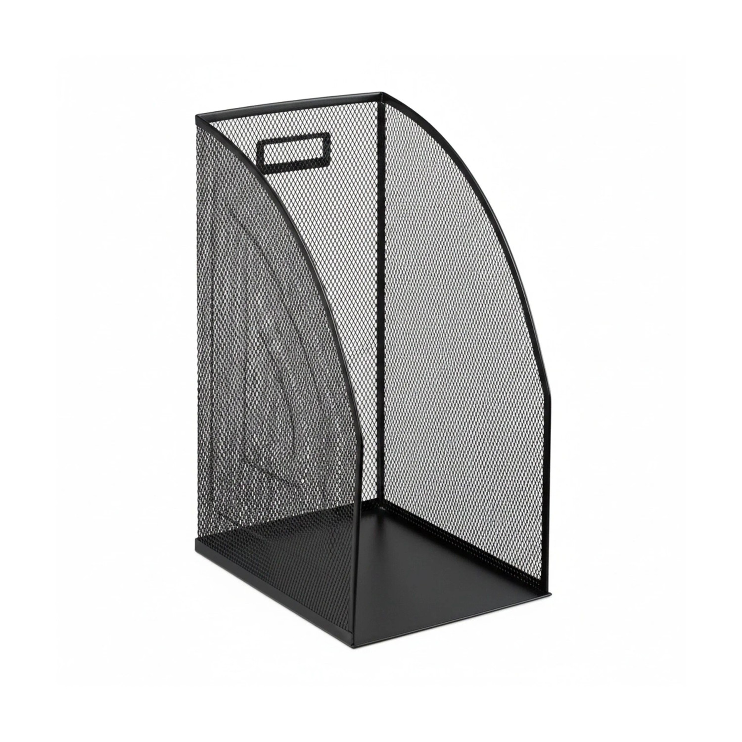 Relaxdays Stehsammler Stahl Schwarz Mit Steckfach 32 cm x 16 cm x 24,5 cm, 0,5 kg