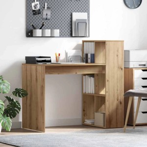 vidaXL Tisch mit Regal Artisan-Eiche 108 x 55 x 103,5 cm Holzwerkstoff 869465