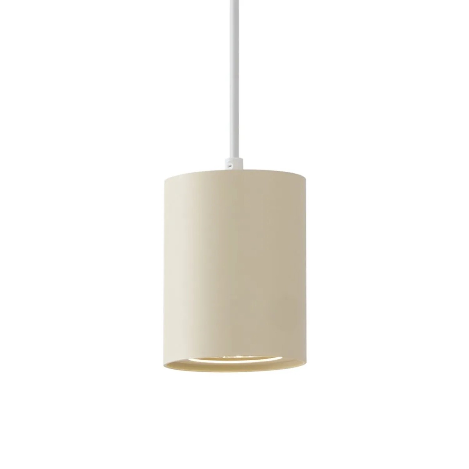 QAZQA Moderne Pendelleuchte Beige mit Weiß für Schienensystem 1-phasig GU10 70mm Iconic Holt