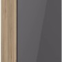 Optifit Hängeschrank Jonte984, 30cm, Anthrazit/Wildeiche, Küchenschrank mit Tür und Metallgriff.