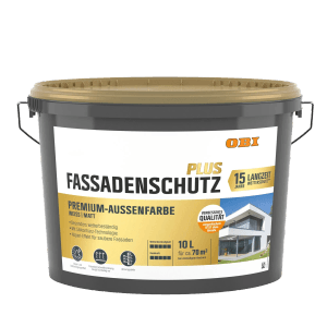 OBI Fassadenschutz Plus Premium-Aussenfarbe Weiß Matt 10 l